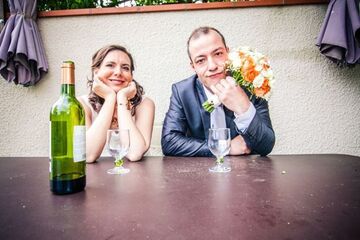 Guénaëlle & Julien et leur mariage orangé Guénaëlle & Julien et leur mariage orangé