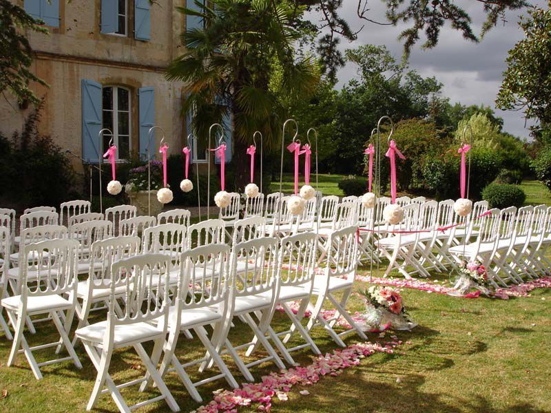 Prononcer ses vœux en plein air dans un château