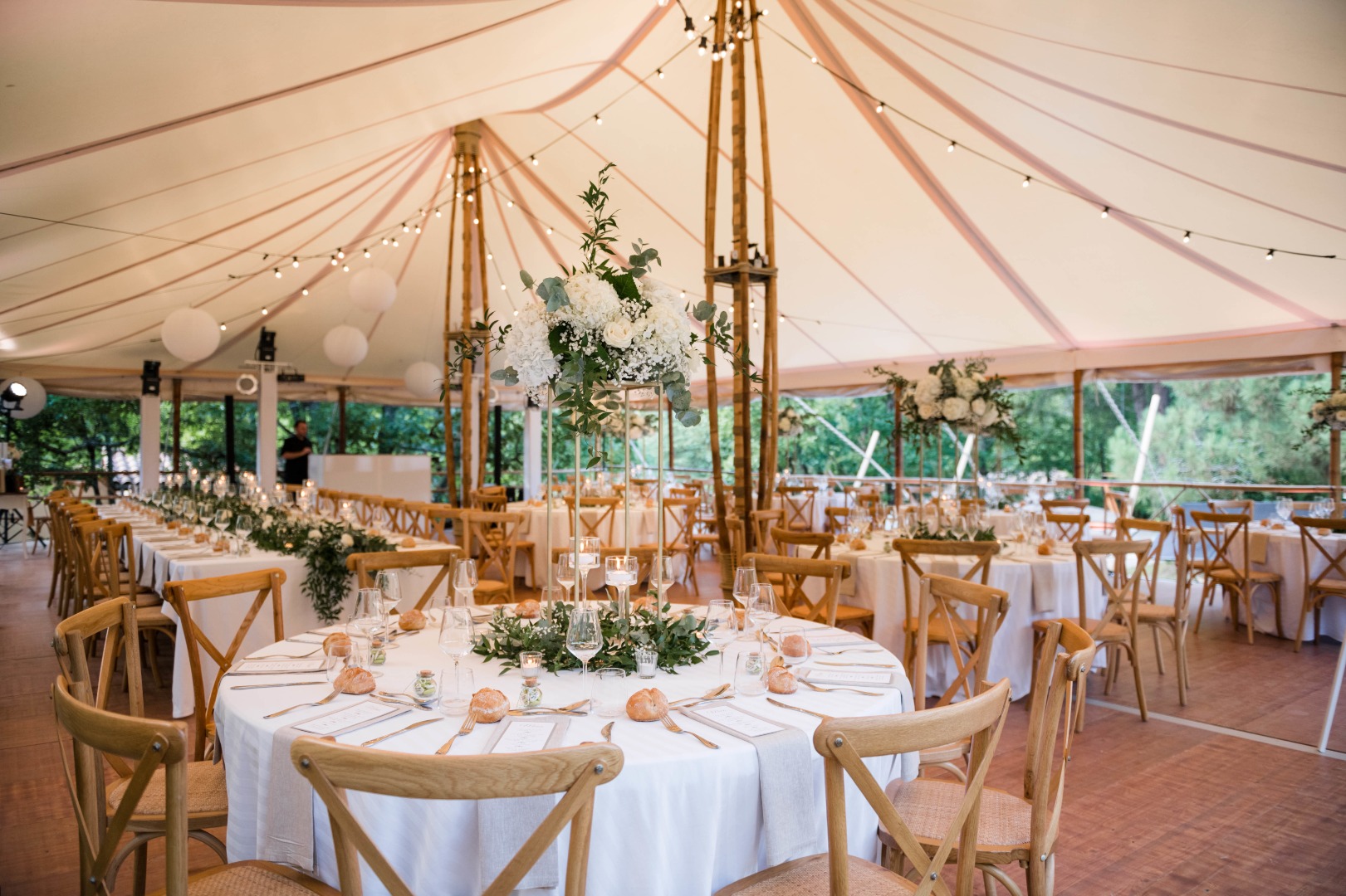 déco mariage sous chapiteau