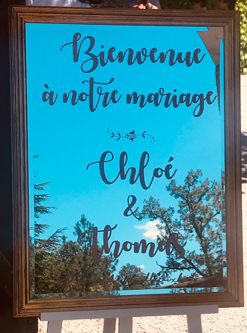 panneau Welcome mariage en Occitanie