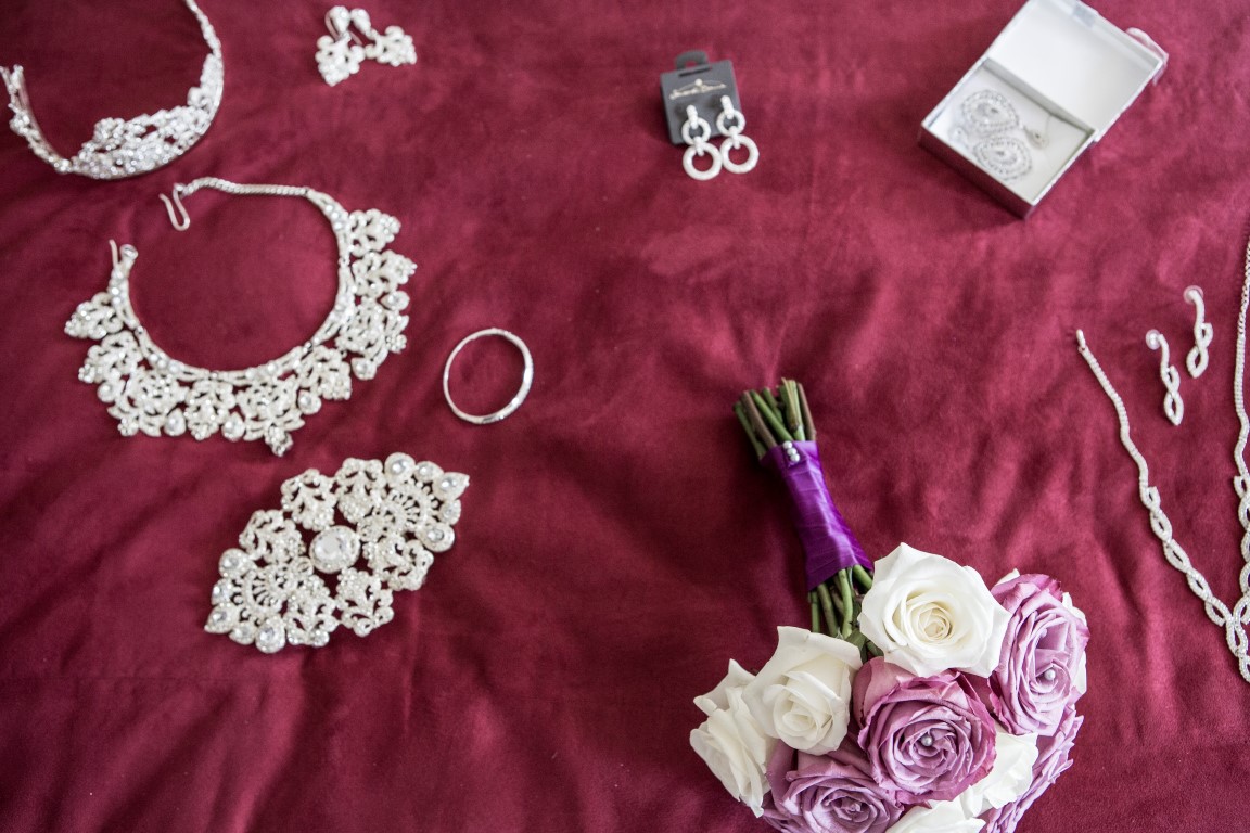 parure complète de bijoux mariage