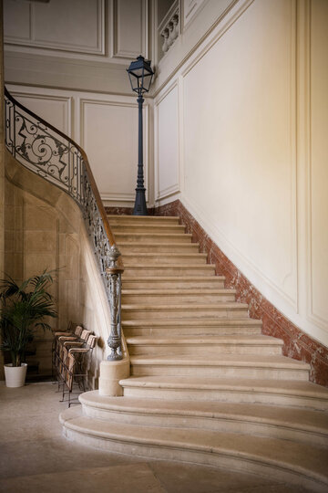 l'escalier du château 