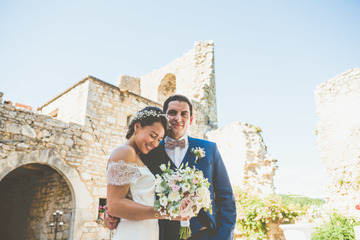 mariage au Château de Roussillon dans le Lot