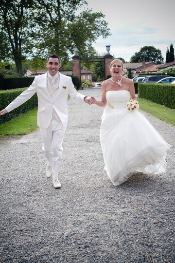 Couple crazy et funky pour un mariage tout en émotion