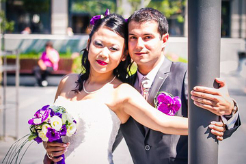 Cérémonie de mariage à l'Américaine et wedding cake