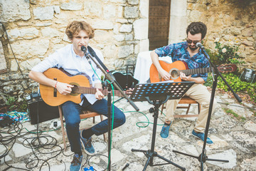duo live de musique au vin d'honneur