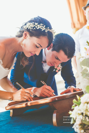 photo de la signature du registre des mariés