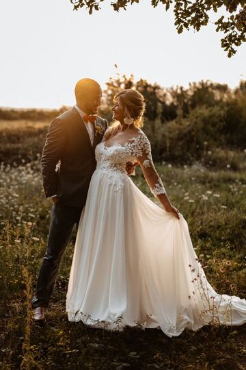 Golden hour mariage