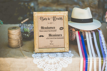 bar à fleurs pour un mariage