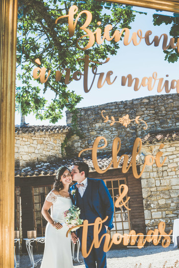 panneau welcome de mariage avec miroir