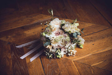 détails bouquet mariée 