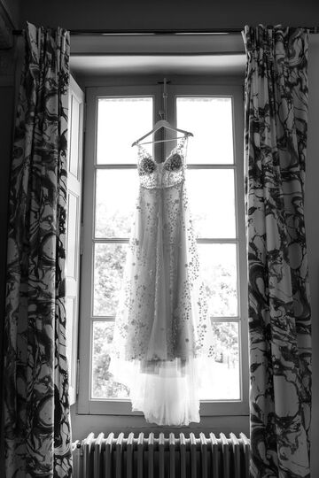 robe de mariée de loin