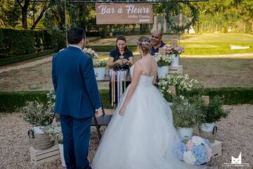 Bar à fleurs mariage