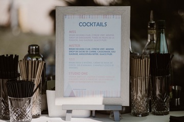 boissons cocktail à un mariage