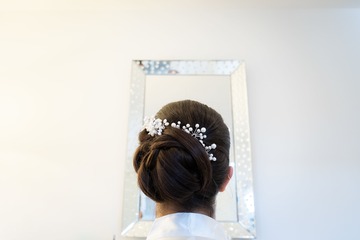 Chignon mariage style rétro