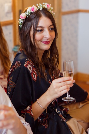 Parure bijoux mariage Lola Framboise