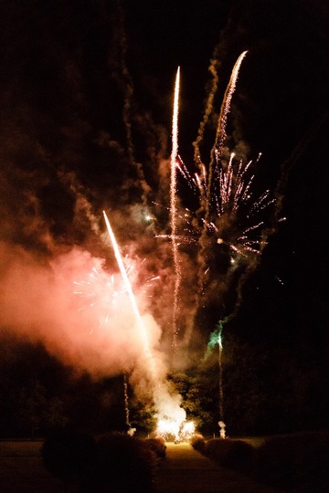 Feu d'artifice mariage