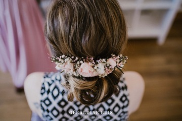 Fleurs coiffure mariée