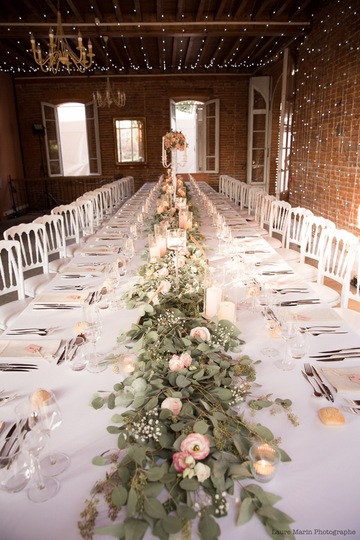 Grande tablée mariage convivial