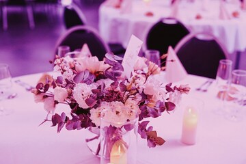 Bouquet décoration table mariage