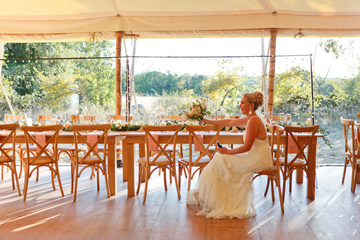 mariée dans la salle 