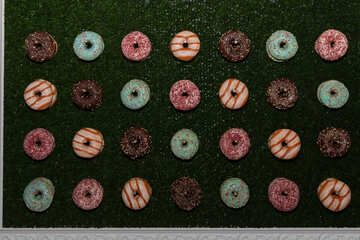 Mur de donuts