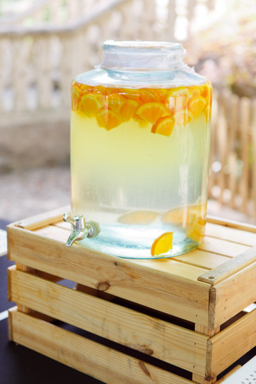 Orangeade pour un mariage