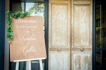 Panneau welcome mariage