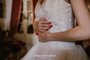 Détail robe mariée