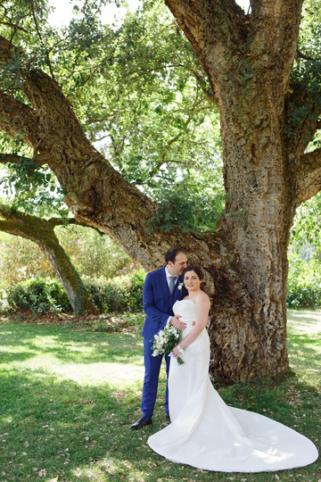 Photos de couple dans le parc du Manoir Du Thouron