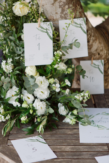 plan de table sous arbre