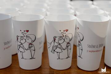 Verre ecocup mariage le gobelet français