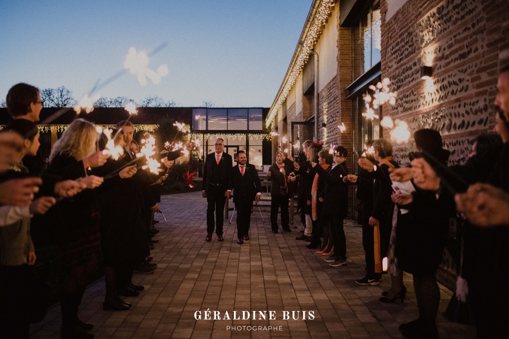 Haie d’honneur avec scintillant