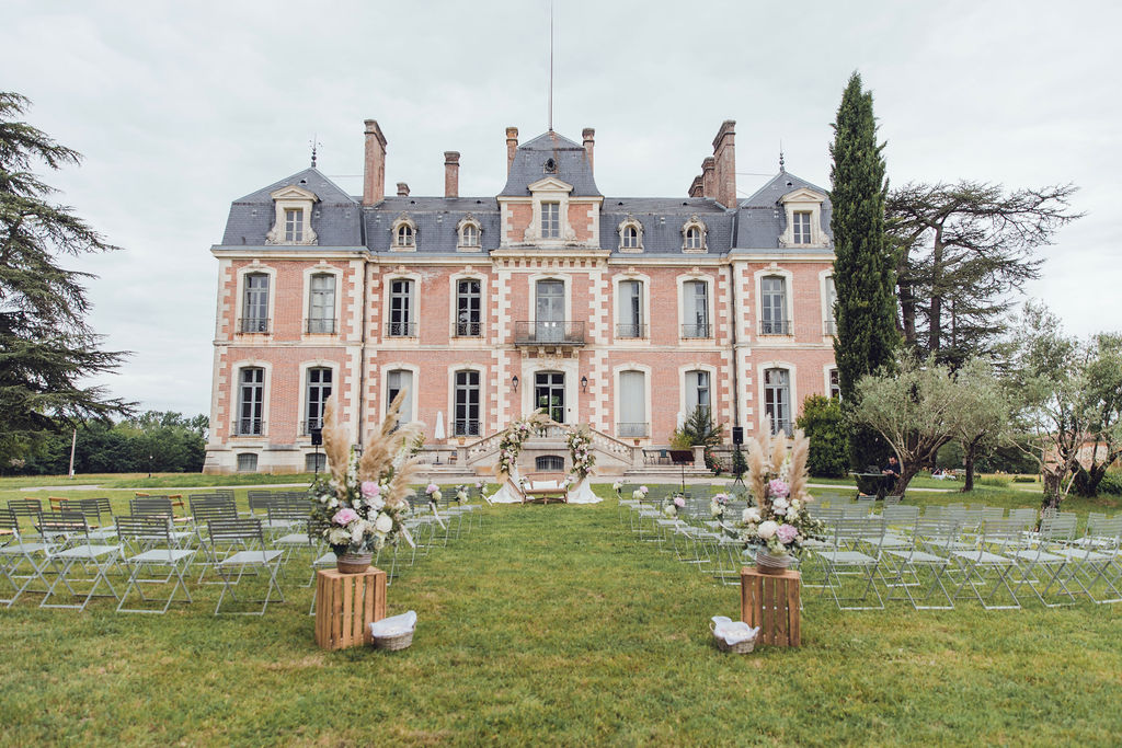 décoration cérémonie laïque château
