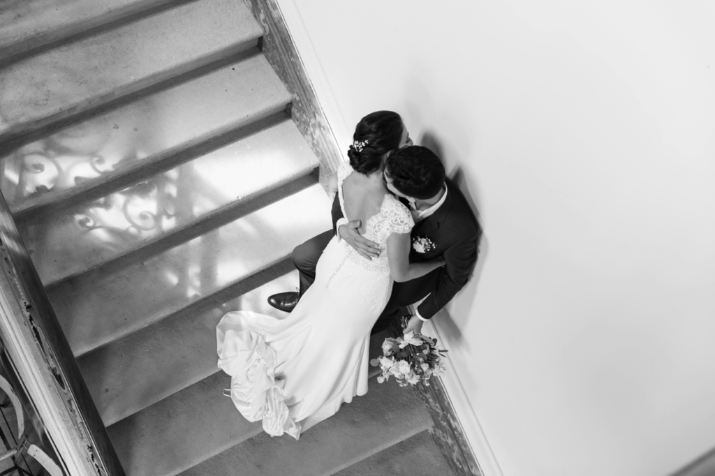 mariés vu d’en haut