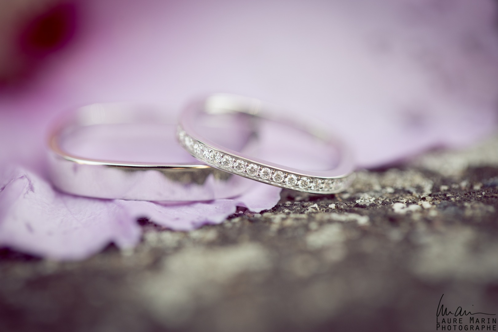 Alliances carée fleurs La Dolce Vita Organisation de Mariages Toulouse