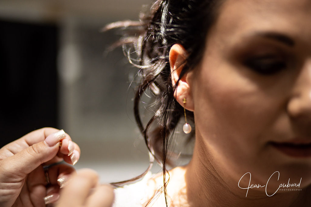 Boucle d’oreille mariage