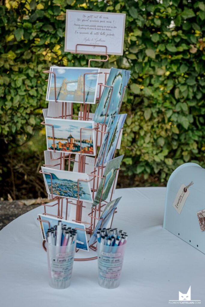 Cartes postales livre d’or original mariage