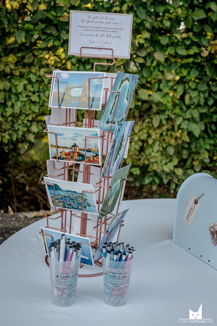 Cartes postales livre d’or original mariage