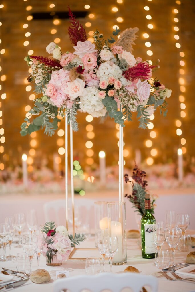 Centre de table fleuri