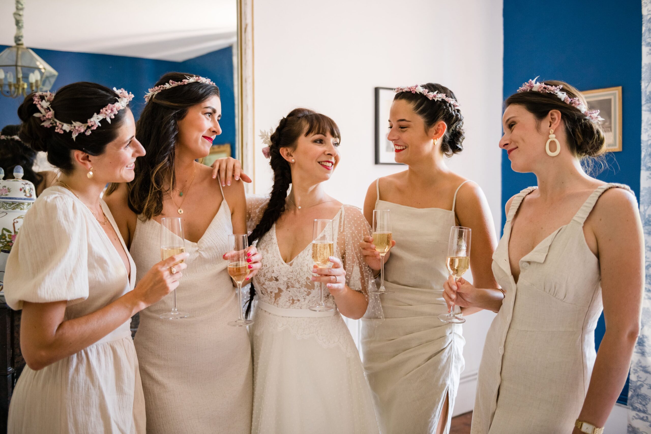 Champagne en attendant les convives