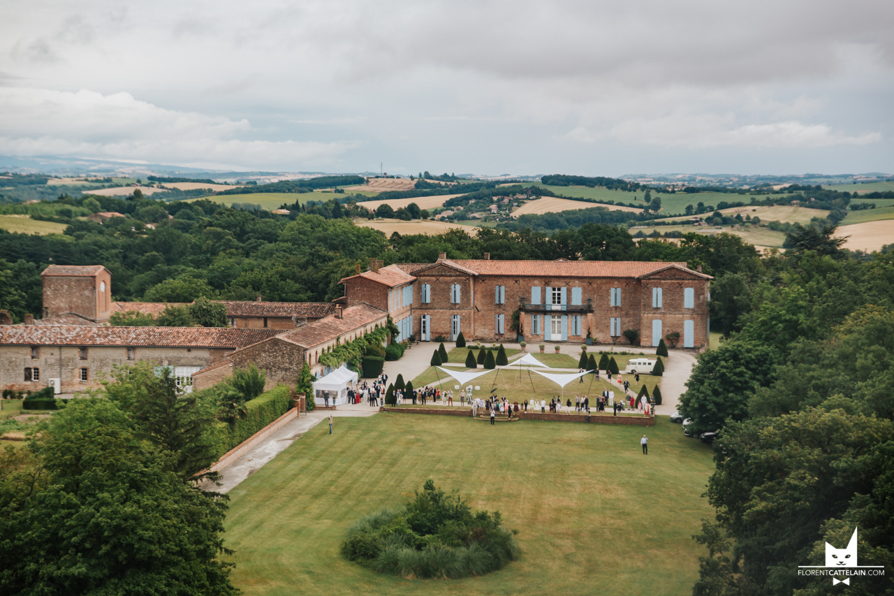 Château de Labastide Beauvoir vu du ciel