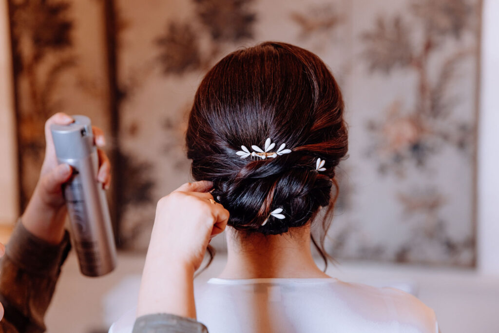 Coiffure de la mariée