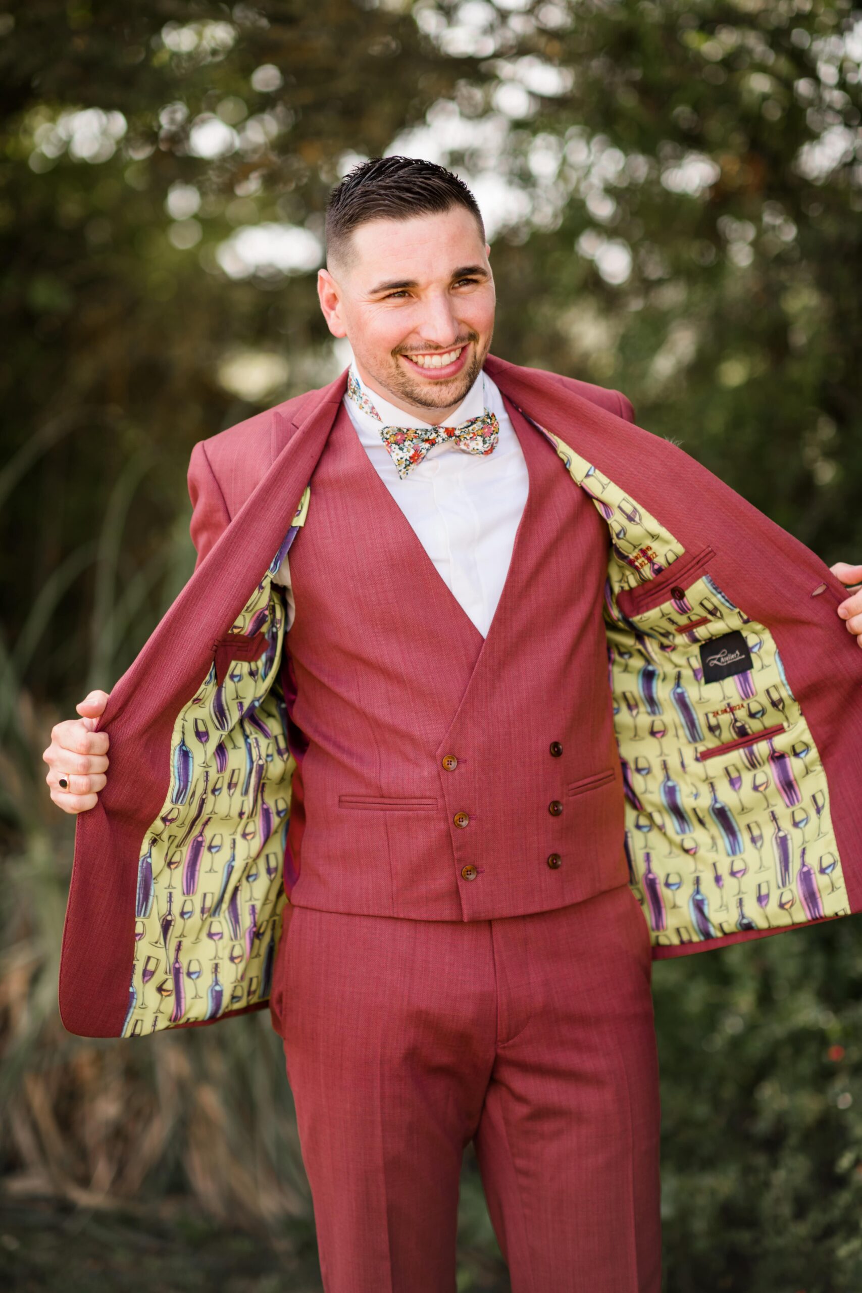 Costume personnalisé bouteille de vin