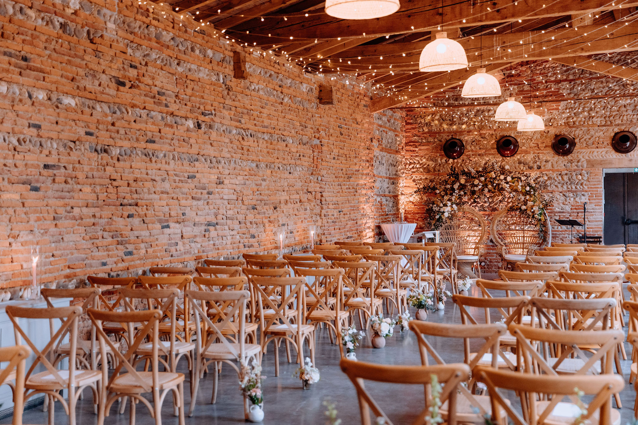 Décoration de la salle de cérémonie