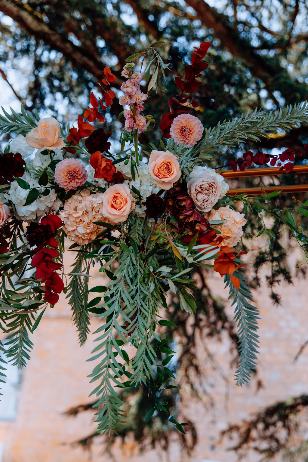 Décoration florale arche