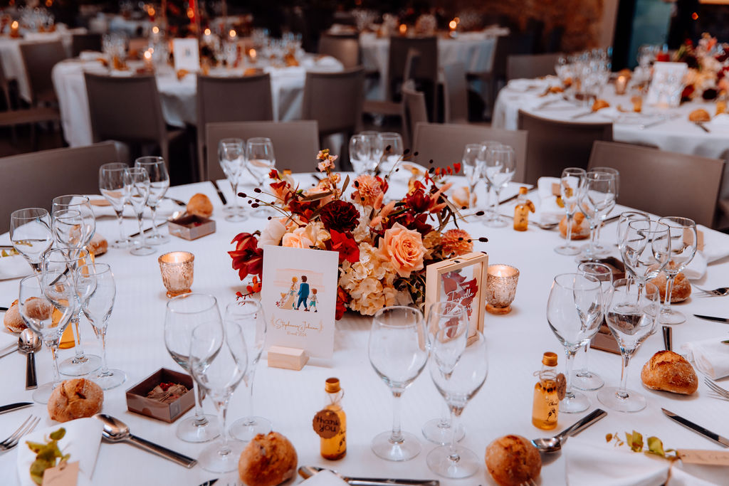 Décoration orangée