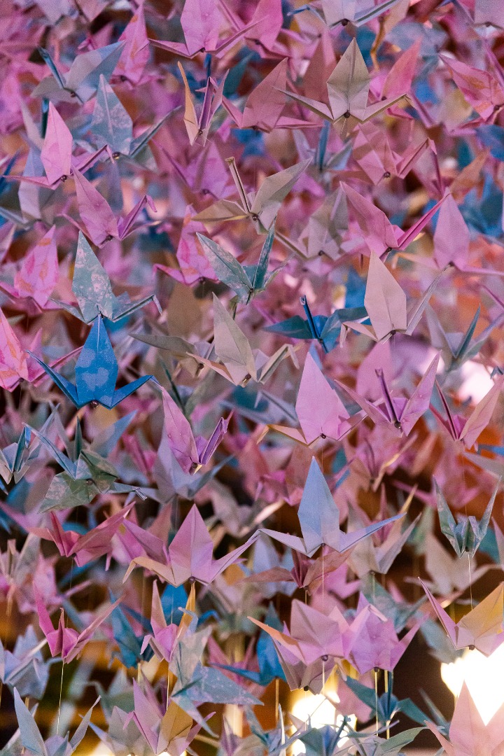 Décoration salle origamie organisation mariage La Dolce Vita Toulouse.JPG