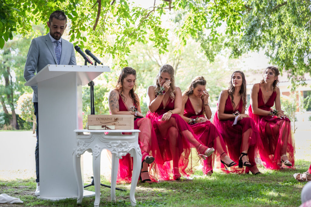 Demoiselles d’honneur émues