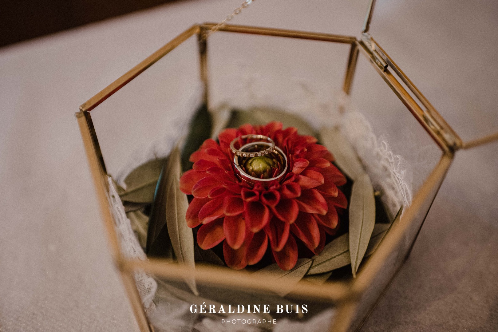 Ecrin alliance doré La Dolce Vita Organisation de Mariages Toulouse